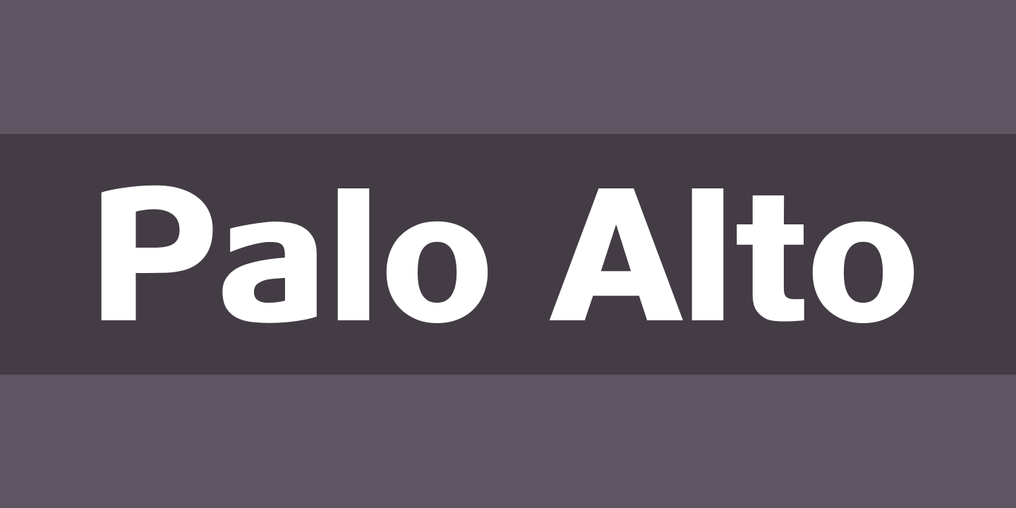 Font Palo Alto
